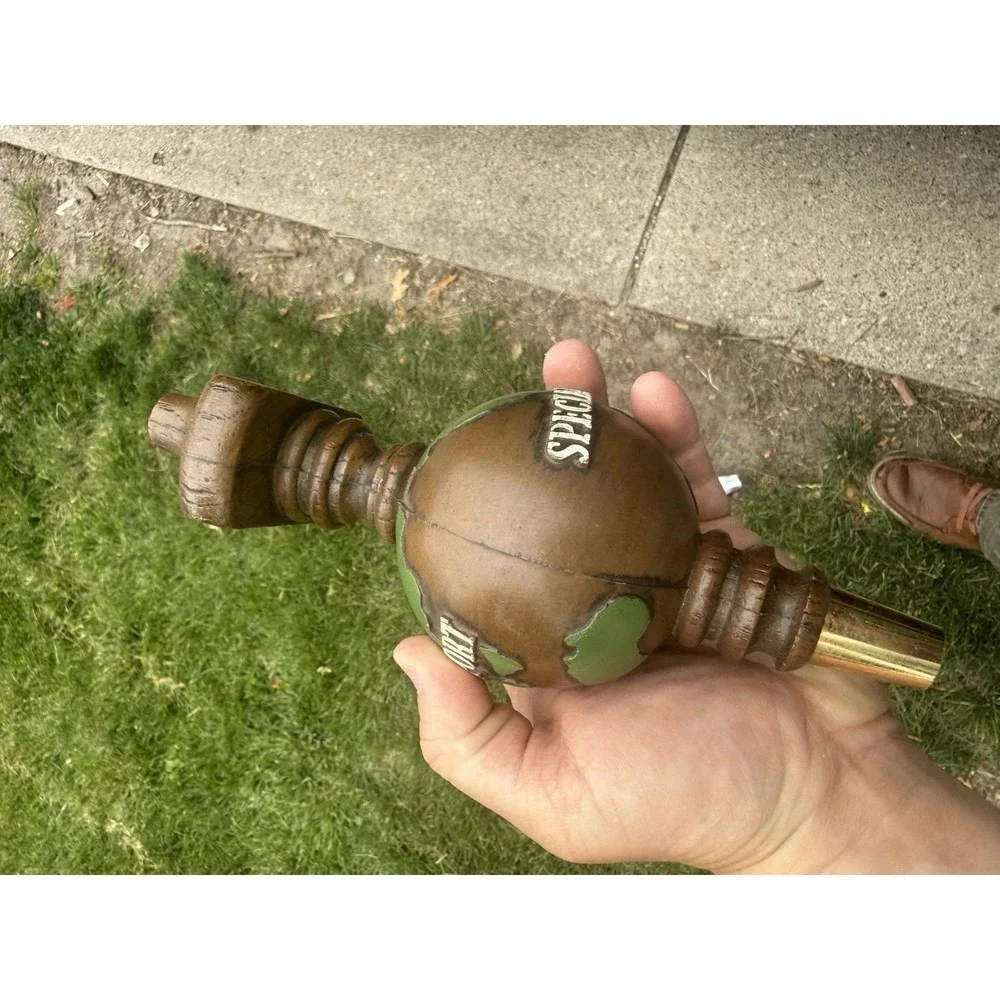 Vintage World Exports Beer Tap Handle Wood Globe Import Draft Beer Bar Tavern